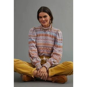 Anthropologie Mock Neck Sweater Cecilia Prado